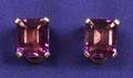 14kt Gold and Amethyst Earclips Cartier