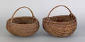 Two Pennsylvania split oak baskets 19th c