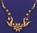 Edwardian Seed Pearl and Diamond Necklace