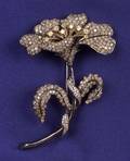 18kt Gold and Colored Diamond Brooch