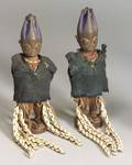 African Carved Wood Twin Female Ibeji Dolls