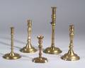 Five 18th Century Candlesticks