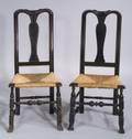 Two Painted Queen Anne Side Chairs
