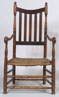 Turned Maple Banisterback Armchair