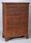 Chippendale Maple Tall Chest of Drawers