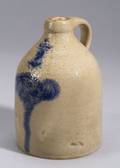 Cobalt Blue Decorated Stoneware Jug