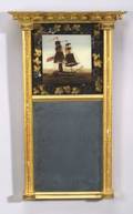 Federal Gilt Gesso and Wood Mirror