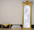 Victorian giltwood hall mirror