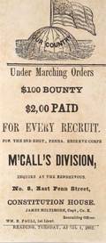 Civil War Union Recruiting Broadside