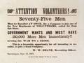 Civil War Union Recruiting Broadside