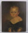 American School 19th Century Portrait of Little Girl