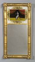 Federal Giltwood and Eglomise Looking Glass