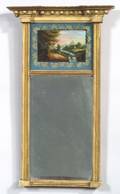 Federal Gilt Gesso and Wood Mirror