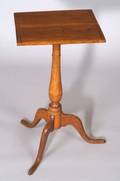 Federal Cherry Inlaid Candlestand