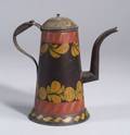 Painted Tin Coffeepot