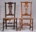 Two Chippendale Transitional Side Chair