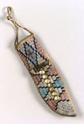 Plains Beaded Hide Knife Sheath