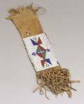 Central Plains Beaded Hide Pipe Bag