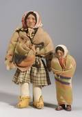 Two Northwest Skookum Dolls