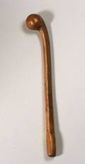 Northeast Carved Wood BallHeaded Club