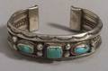 Southwest Silver and Turquoise Bracelet