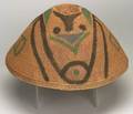 Northwest Coast Polychrome Twined Basketry Hat