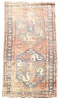 Hand Woven Antique Kazak Area Rug