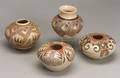 Four Southwest Polychrome Pottery Bowls