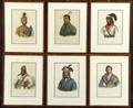 Six Framed Colored Lithographs of Native Americans