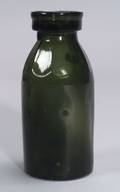 Olivegreen Blown Molded Glass Jar