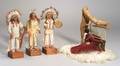Four Native American Dolls