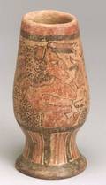 PreColumbian Polychrome Pottery Vessel