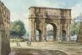 Robert Gigli Italian 19th Century Arch of Constantine Rome
