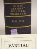 Twelve Bound Volumes of Boston Symphony Orchestra Programmes