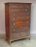 Pennsylvania Federal walnut tall chest