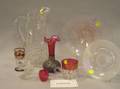 Thirtyfive Colorless Cut Pressed and Victorian Glass Table Items