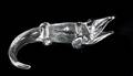 Steuben Clear Glass Sculpture of a Alligator