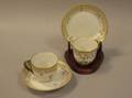 Two Royal Copenhagen Flora Danica Porcelain Demitasse Cups and Saucers