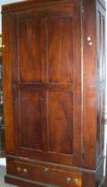 Renaissance Revival Cherry OneDrawer Wardrobe Cabinet