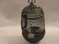 Asian Pierced Patinated Bronze Hanging Lantern