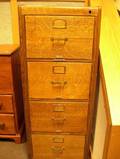 Quartersawn Oak FourDrawer File Cabinet