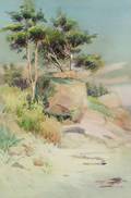 Alice M Dutton American 19th20th Century Rocky Coastline