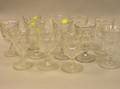Set of Twelve Colorless Glass Ashburton Water Goblets
