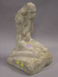 Marble Sculpture of a Kneeling Female Nude Figure