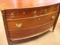 Late Victorian Mahogany Bowfront Bureau