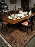Georgianstyle Mahogany DoublePedestal Dining Table