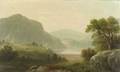 American School 19th20th Century River Landscape with Distant Cascade
