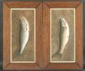 American School 19th20th Century Lot of Two Still Lifes with Fish