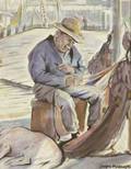 Joseph Margulies AustrianAmerican 18961984 Mending Nets