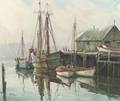 Otis Cook American 19001980 Harbor View Early Morning